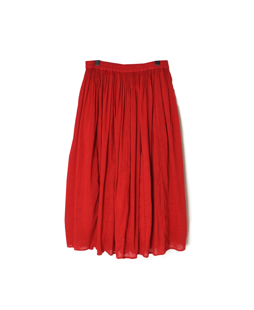 INMDS26012D(スカート) 60s AUTO LOOM LINEN/COTTON PLAIN(OVERDYE) GATHERED SKIRT