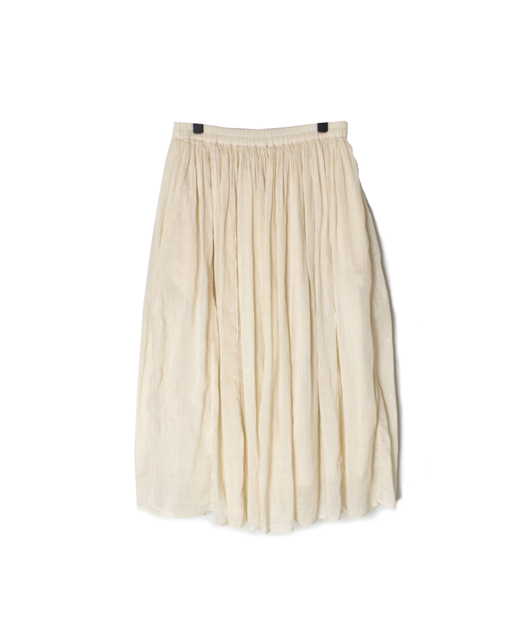 INMDS26012D(スカート) 60s AUTO LOOM LINEN/COTTON PLAIN(OVERDYE) GATHERED SKIRT