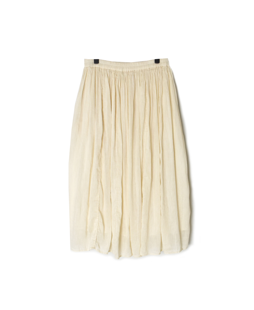 INMDS26012D(スカート) 60s AUTO LOOM LINEN/COTTON PLAIN(OVERDYE) GATHERED SKIRT