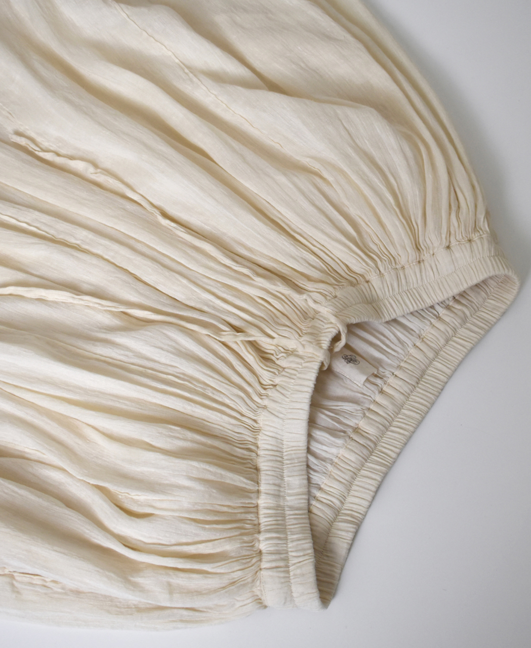 INMDS26012D(スカート) 60s AUTO LOOM LINEN/COTTON PLAIN(OVERDYE) GATHERED SKIRT