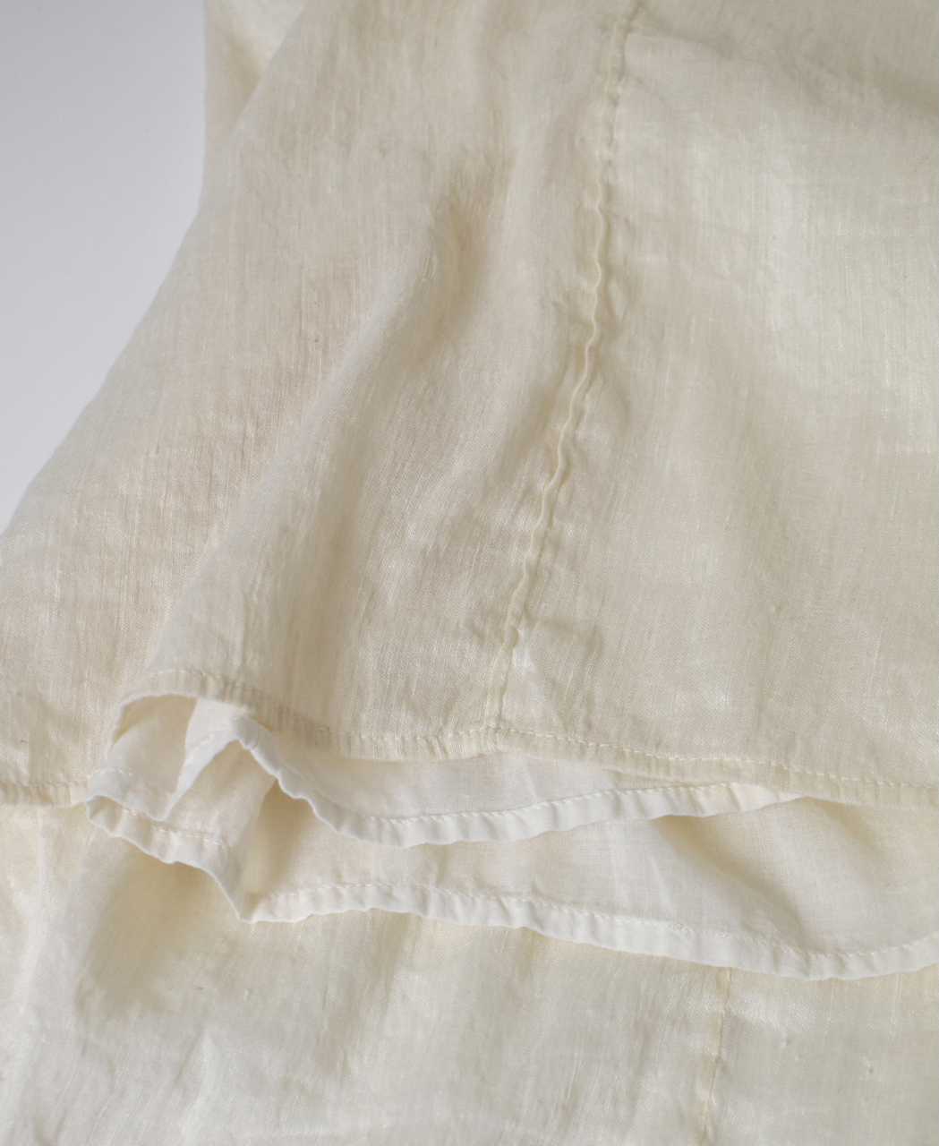 INMDS26012D(スカート) 60s AUTO LOOM LINEN/COTTON PLAIN(OVERDYE) GATHERED SKIRT