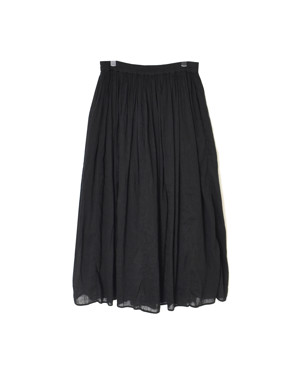 INMDS26012D(スカート) 60s AUTO LOOM LINEN/COTTON PLAIN(OVERDYE) GATHERED SKIRT