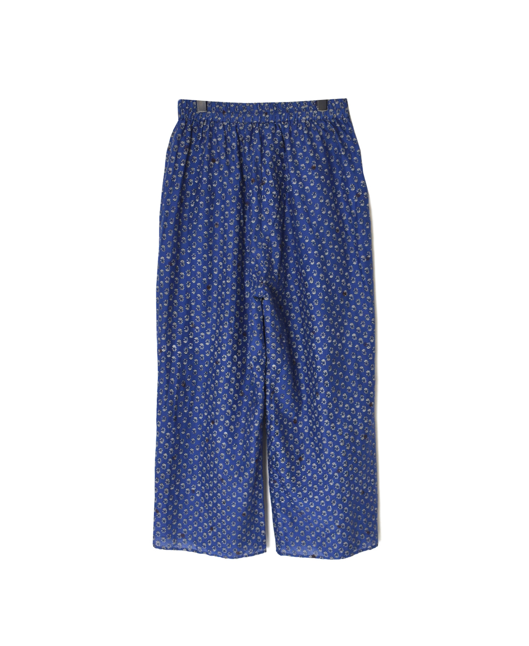 NMDS26255(パンツ) 80s VOILE SMALL GENTIANA BLOCK PRINT EASY PANTS