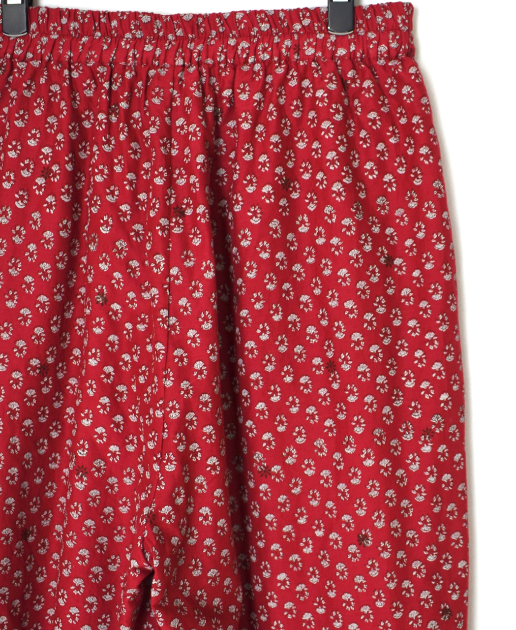 NMDS26255(パンツ) 80s VOILE SMALL GENTIANA BLOCK PRINT EASY PANTS