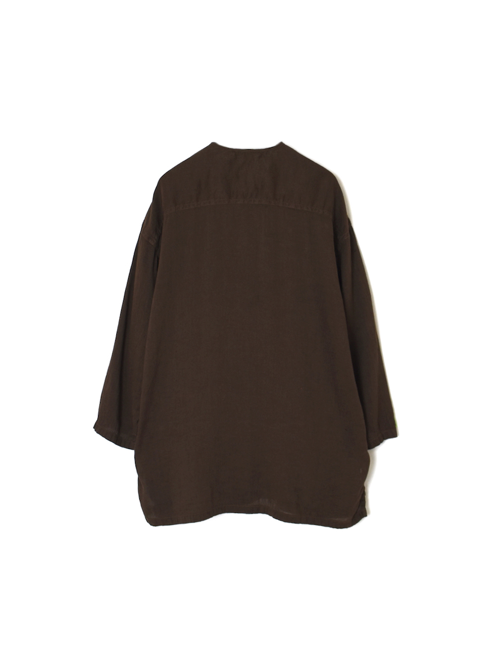 IMDSH2502LCD(シャツ) AUTLOOM LINEN/COTTON PLAIN OVERDYE 3/4SL PULLOVER SHIRTS