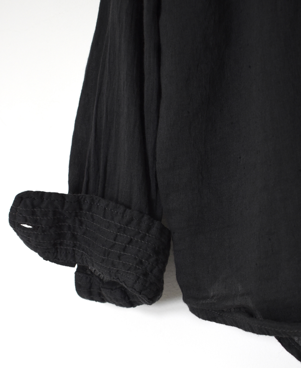 IMDSH2611LCD(シャツ) AUTLOOM LINEN/COTTON PLAIN OVERDYE OPEN COLLAR L/SL SHIRTS