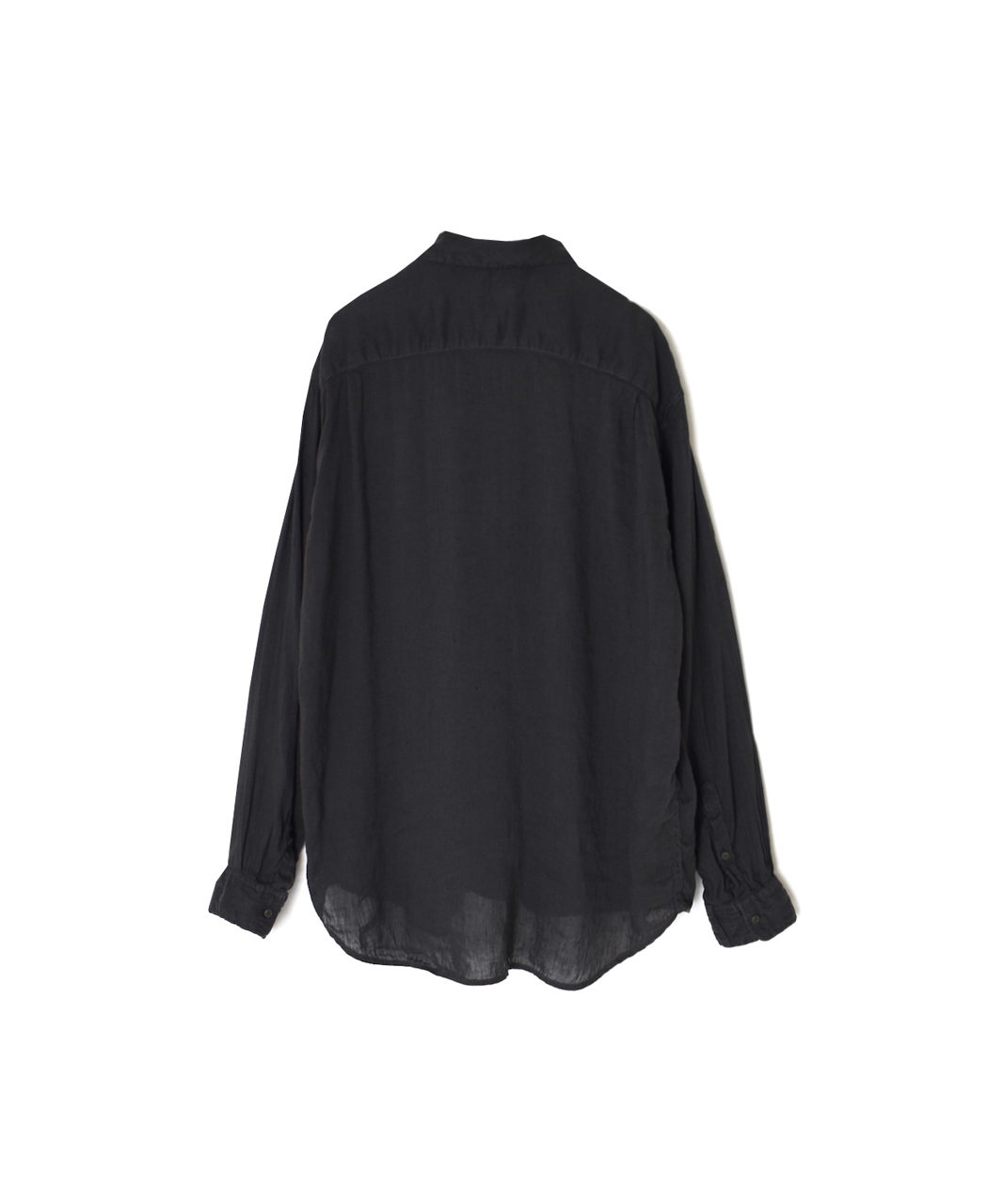 IMDSH2611LCD(シャツ) AUTLOOM LINEN/COTTON PLAIN OVERDYE OPEN COLLAR L/SL SHIRTS