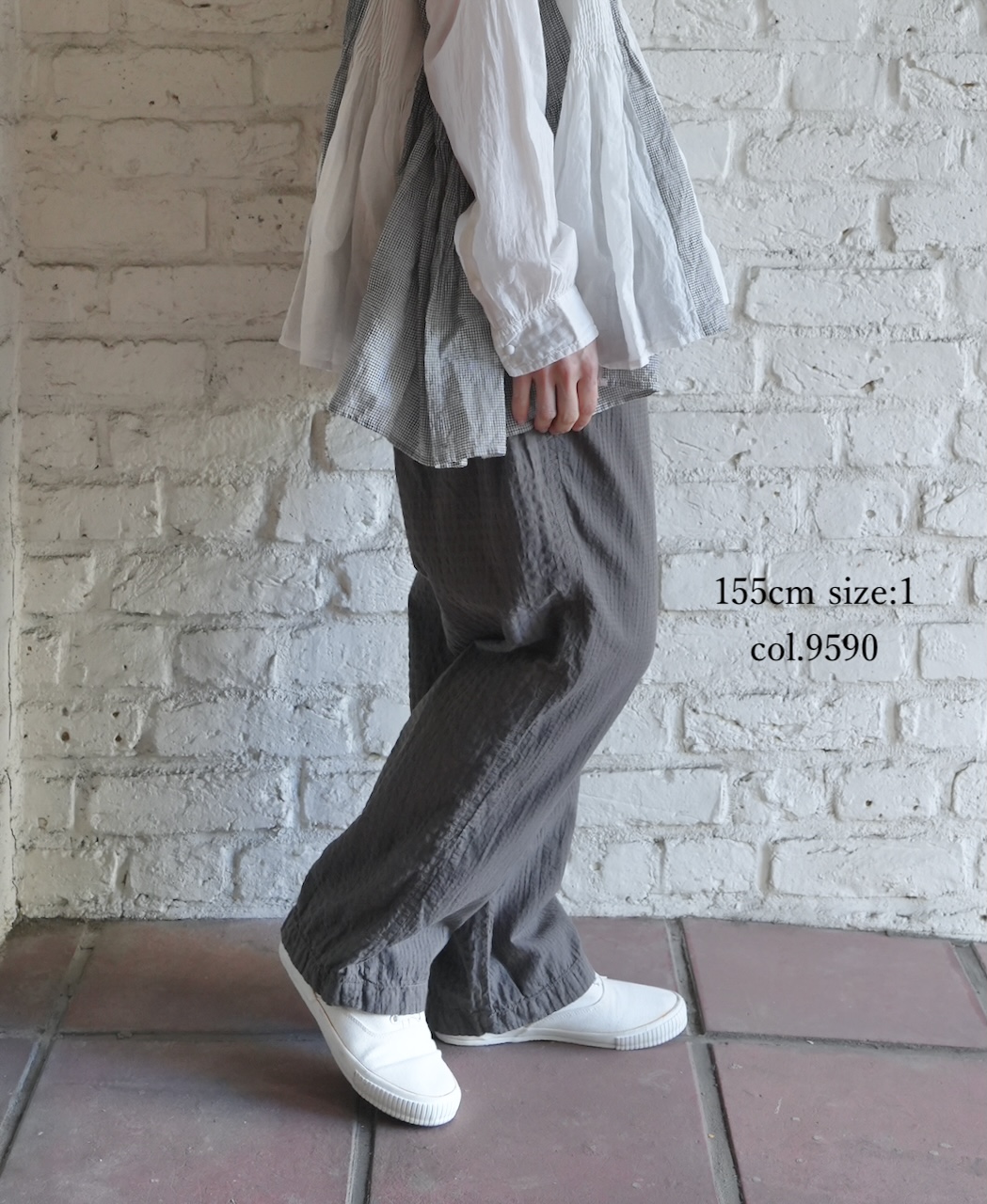 MDSH2483D(パンツ) 80s ORGANIC COTTON(BIG CHECK×SMALL CHECK)OVERDYE EASY PANTS
