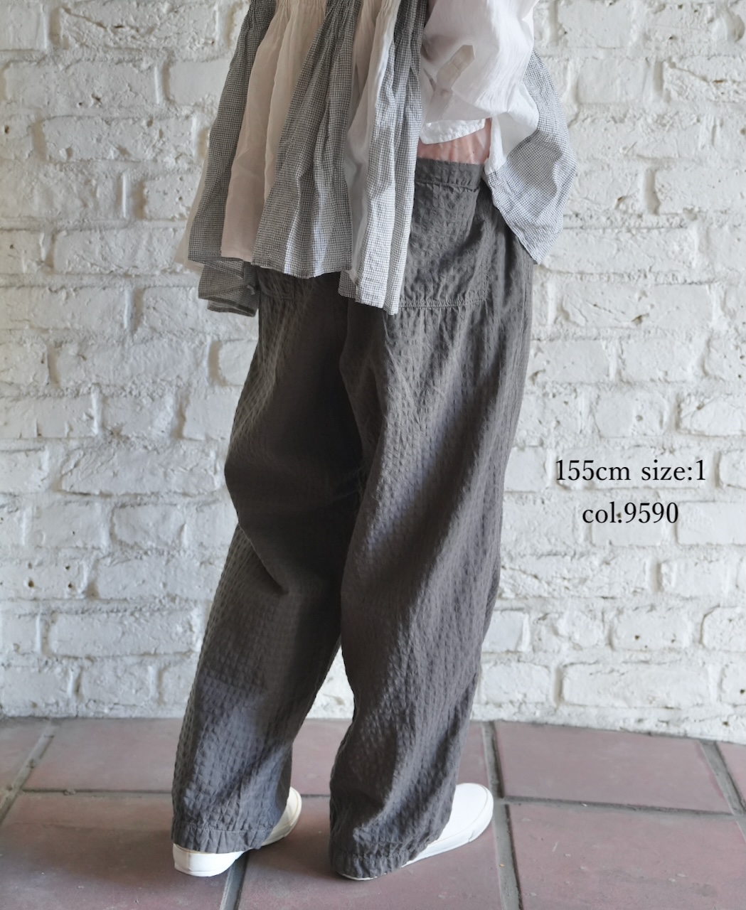 MDSH2483D(パンツ) 80s ORGANIC COTTON(BIG CHECK×SMALL CHECK)OVERDYE EASY PANTS