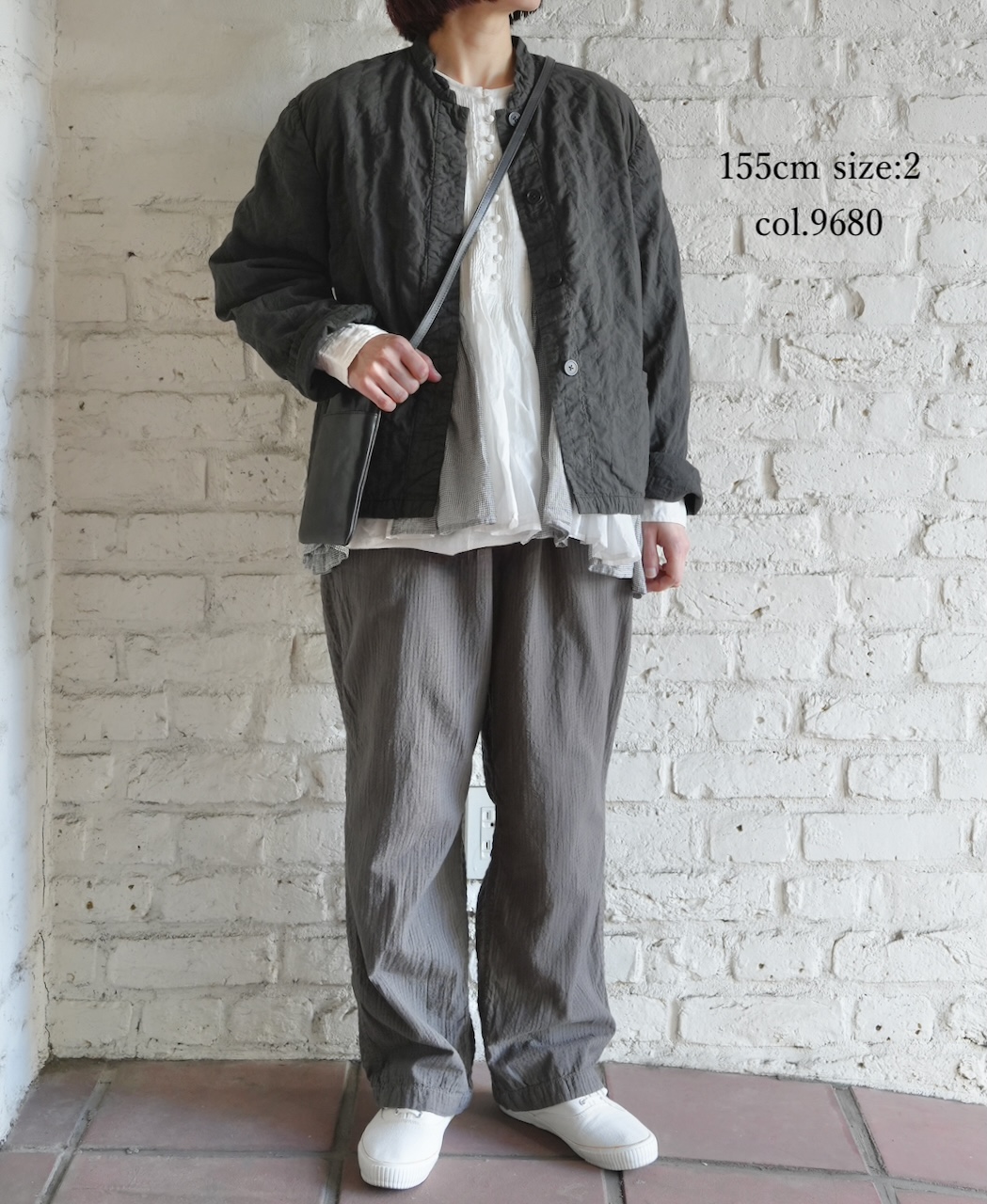 NMDS262119D(ジャケット) 60s STITCHED ORGANIC CAMBRIC STAND COLLAR FLY FRONT JACKET