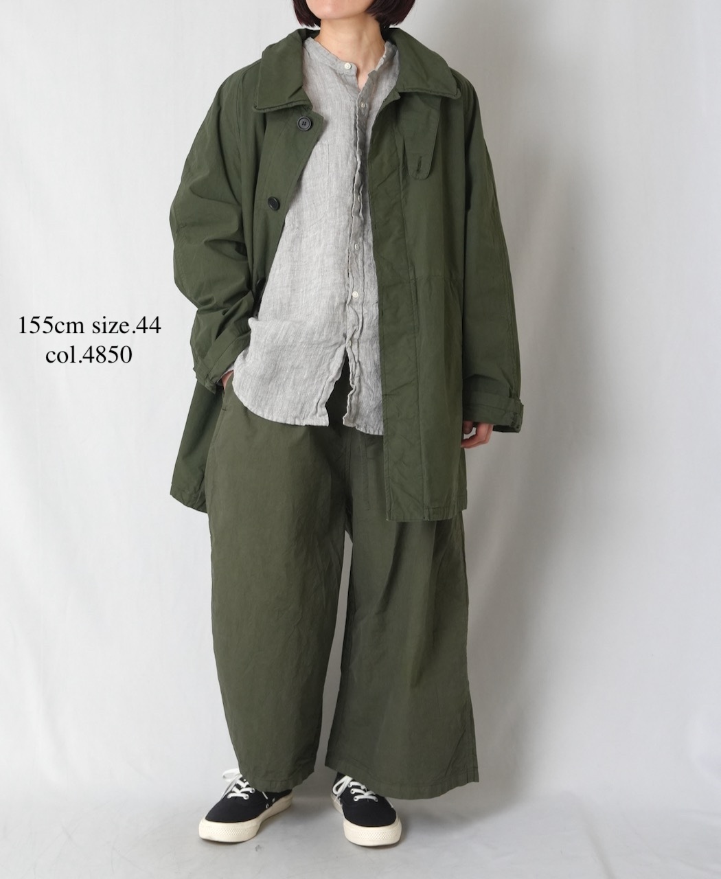 NHT2352TC (コート) LIGHT WEIGHT COTTON OVERDYE BALMACAAN SHORT COAT