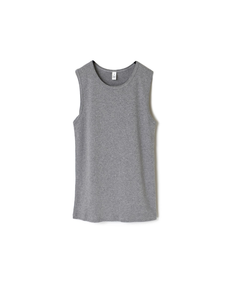 NMF1801 (ノースリーブ) 1x1 RIB COTTON CREW-NECK SLEEVELESS-T