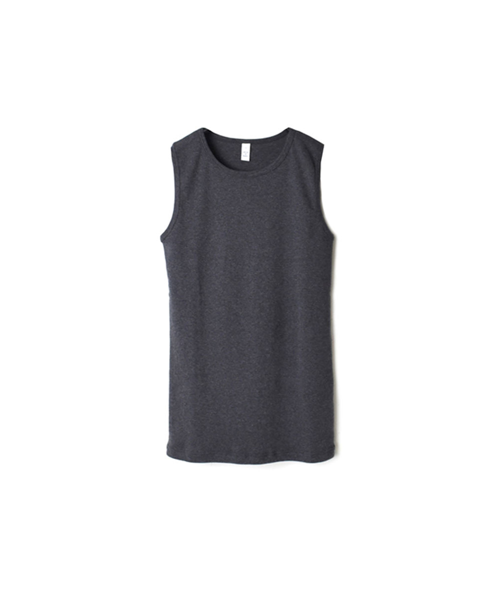 NMF1801 (ノースリーブ) 1x1 RIB COTTON CREW-NECK SLEEVELESS-T