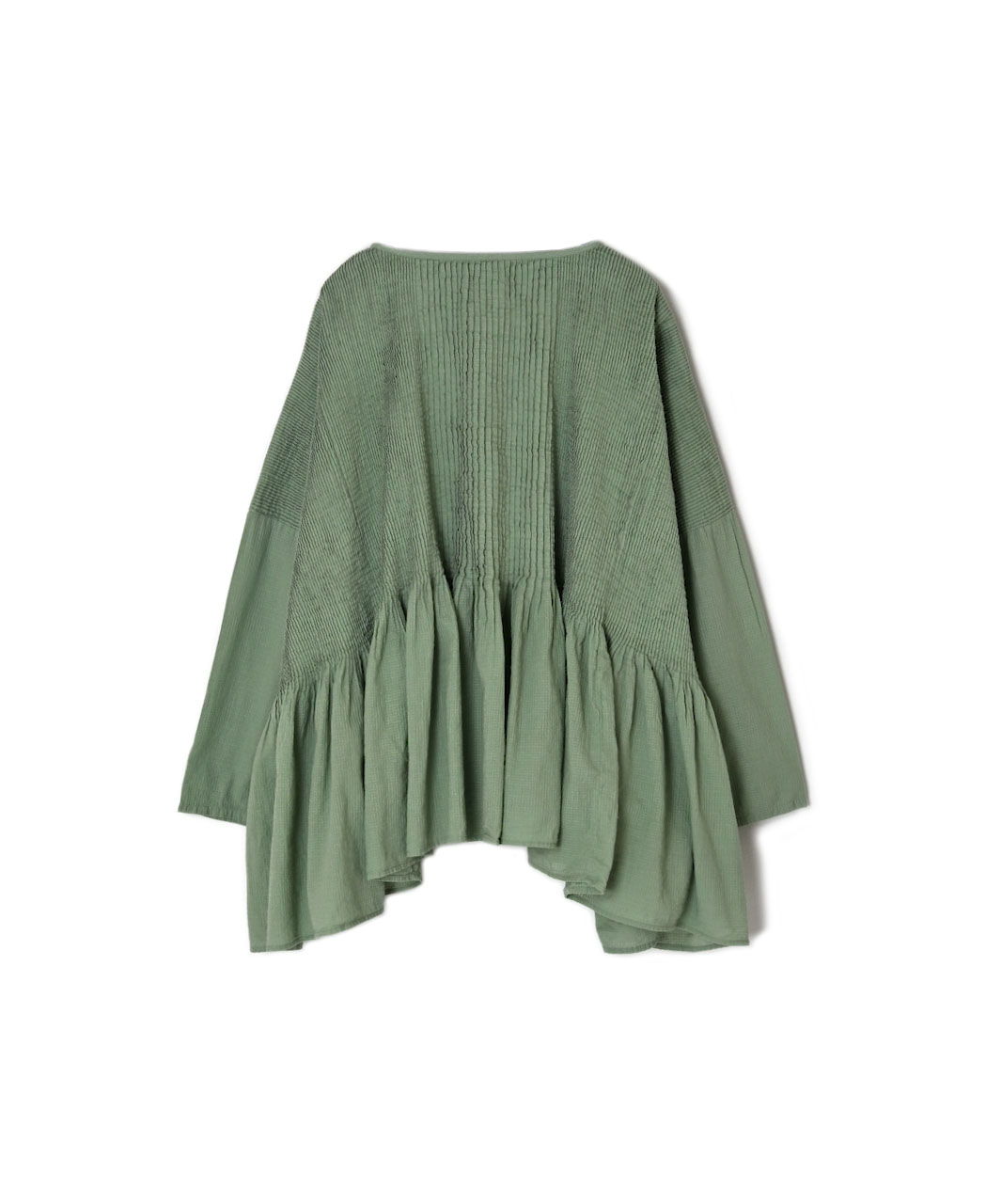 NMDS26231D(シャツ) 80s ORGANIC MICRO CHECK OVERDYE MINI PINTUCK