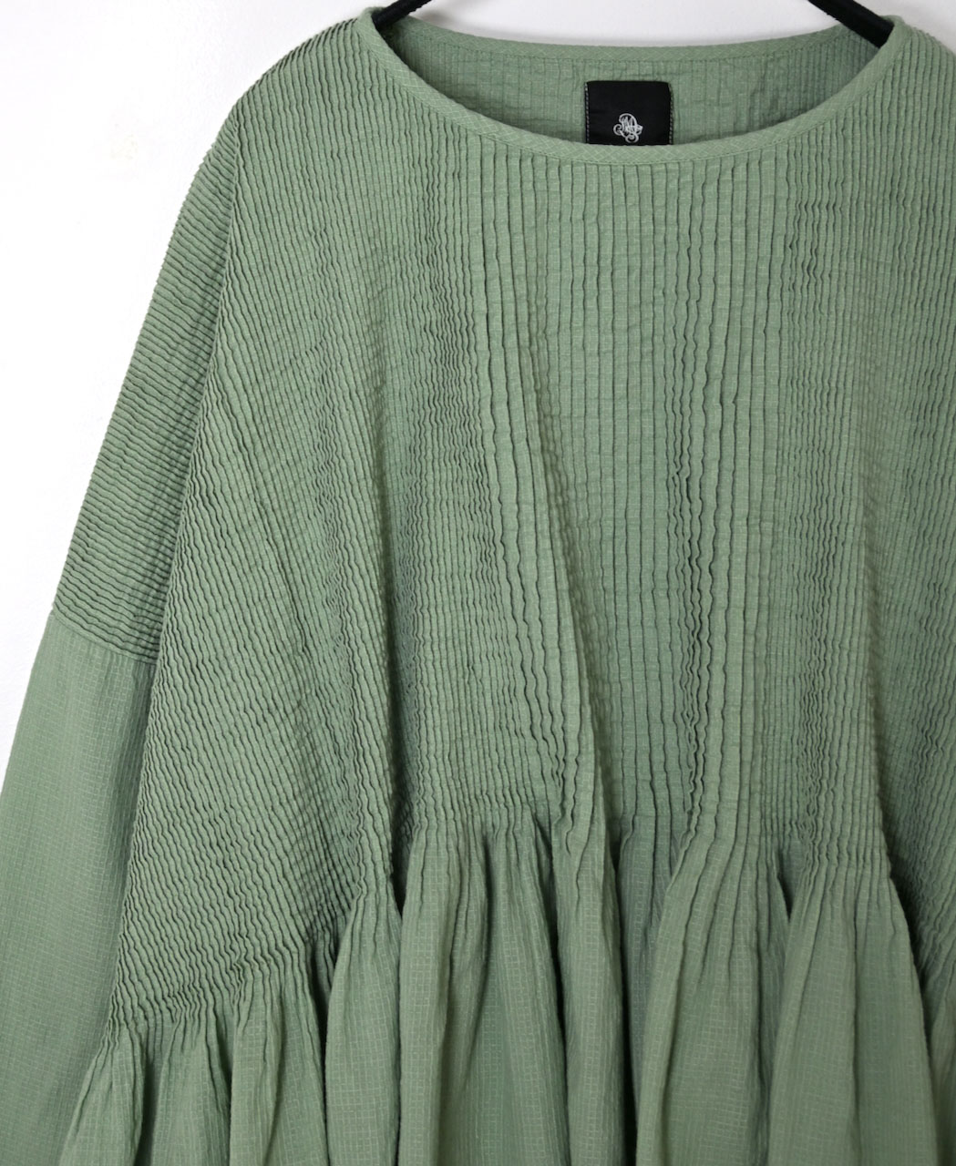 NMDS26231D(シャツ) 80s ORGANIC MICRO CHECK OVERDYE MINI PINTUCK PULLOVER