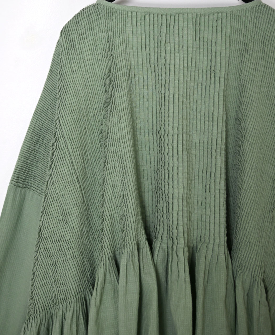 NMDS26231D(シャツ) 80s ORGANIC MICRO CHECK OVERDYE MINI PINTUCK PULLOVER