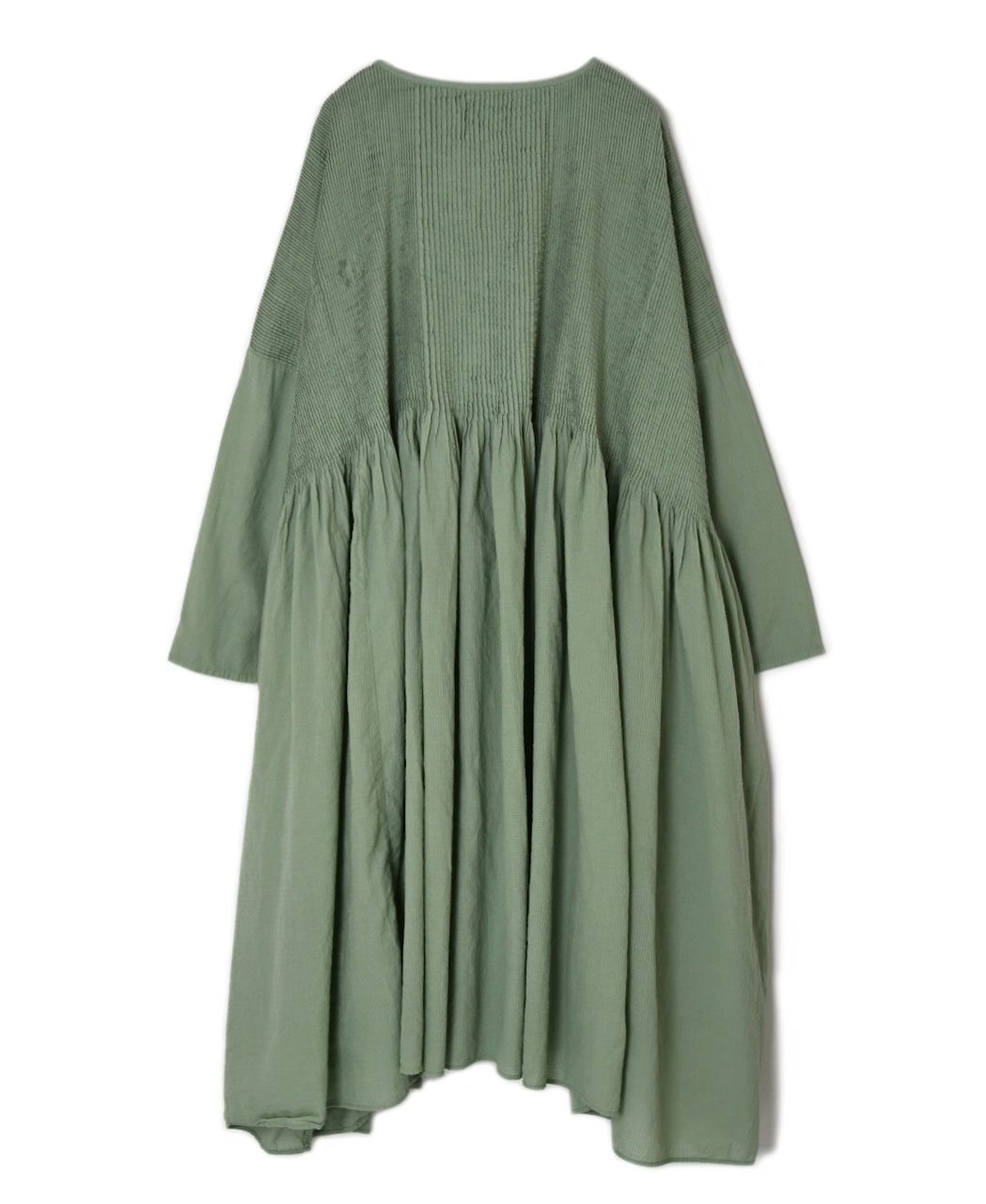 NMDS26232D(ワンピース) 80s ORGANIC MICRO CHECK OVERDYE MINI PINTUCK PULLOVER DRESS