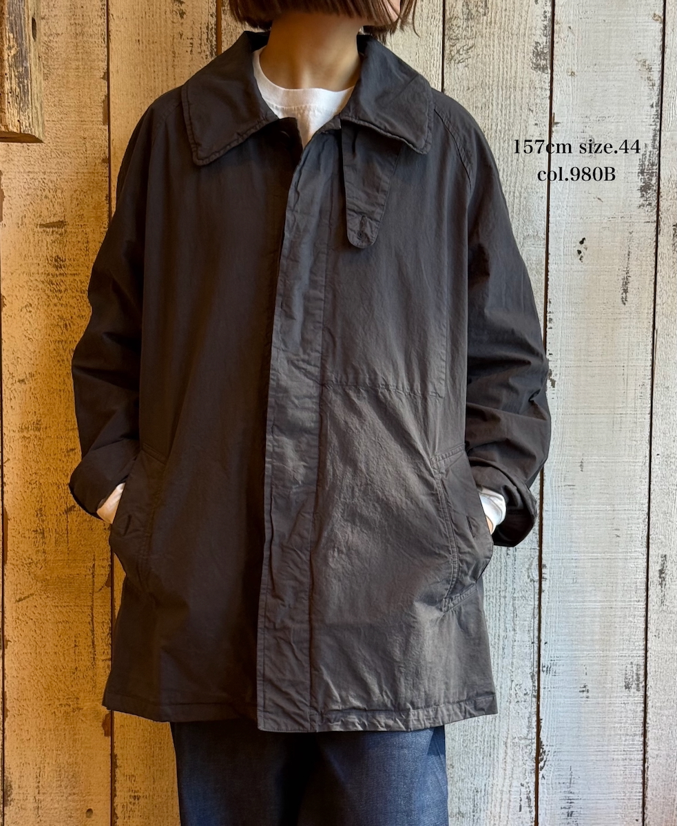 NHT2352TC (コート) LIGHT WEIGHT COTTON OVERDYE BALMACAAN SHORT COAT