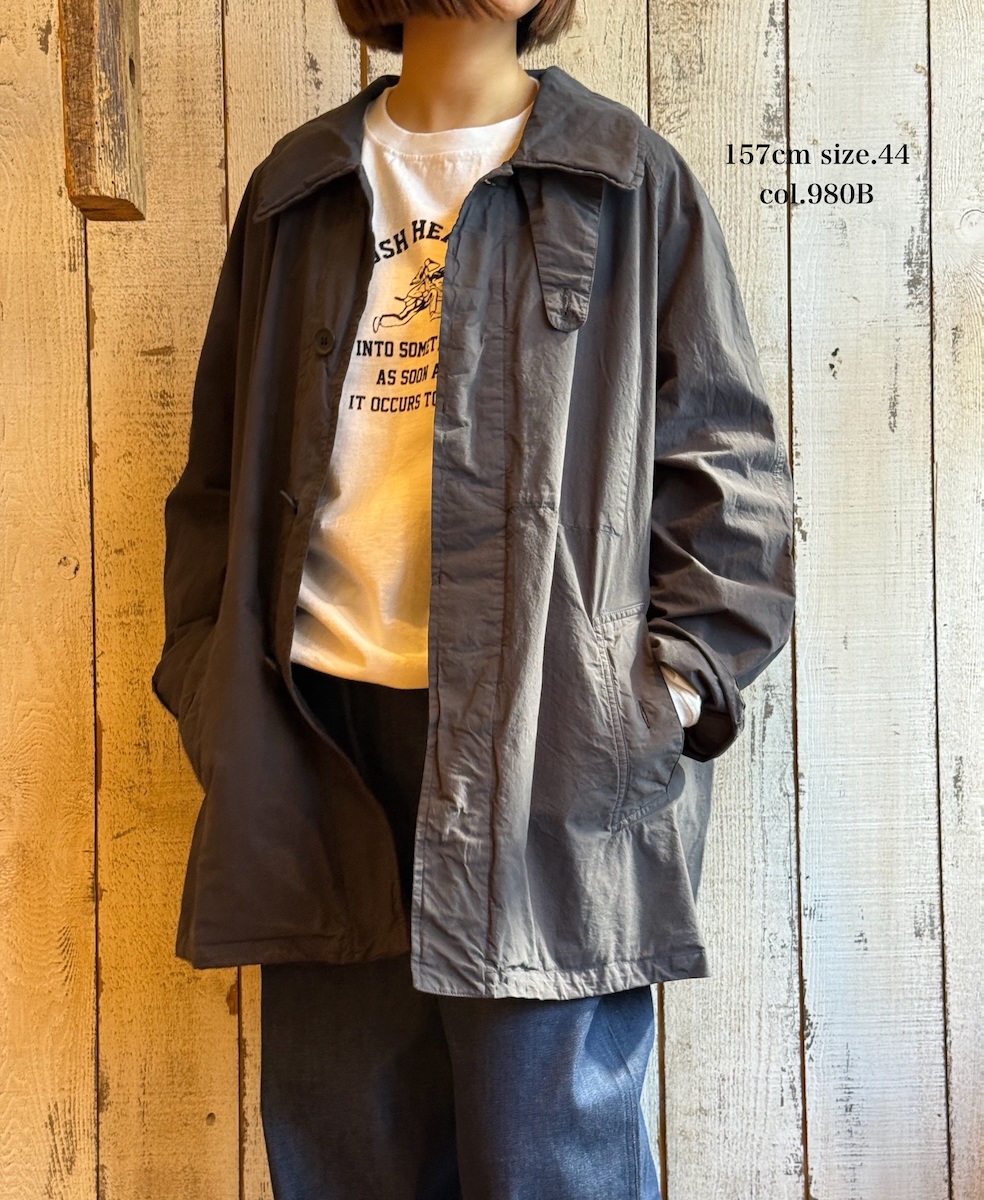 NHT2352TC (コート) LIGHT WEIGHT COTTON OVERDYE BALMACAAN SHORT COAT