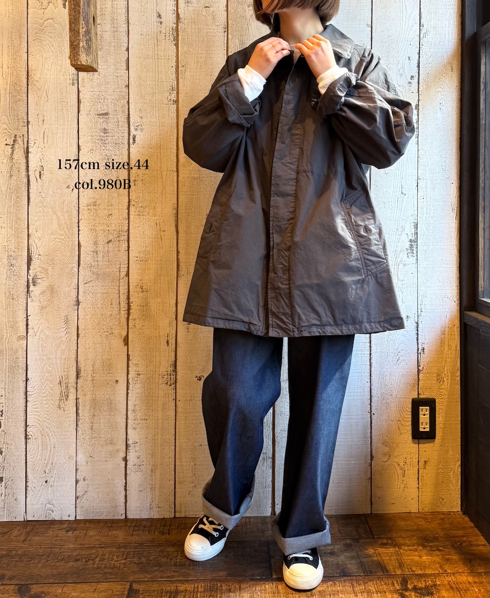 NHT2352TC (コート) LIGHT WEIGHT COTTON OVERDYE BALMACAAN SHORT COAT