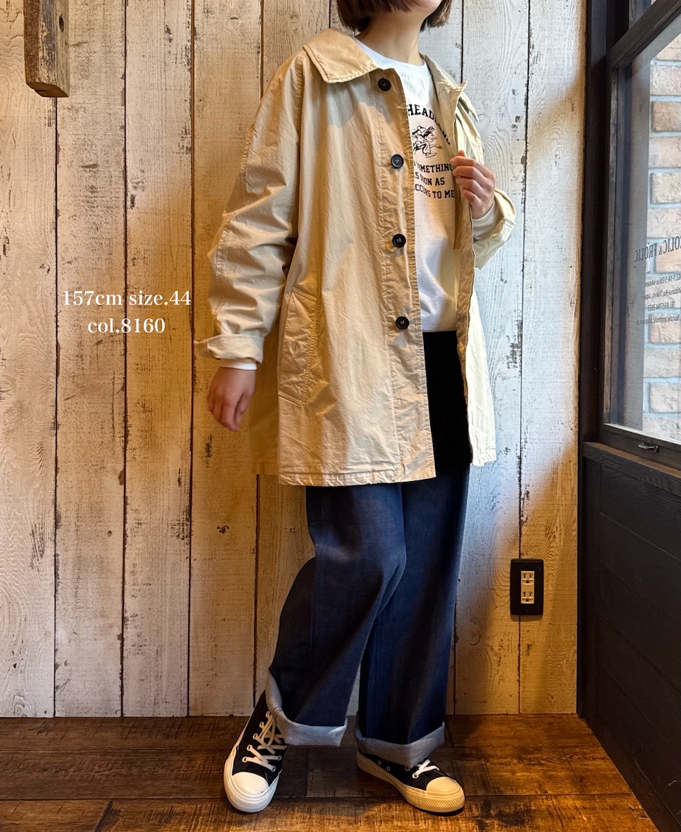 NHT2352TC (コート) LIGHT WEIGHT COTTON OVERDYE BALMACAAN SHORT COAT