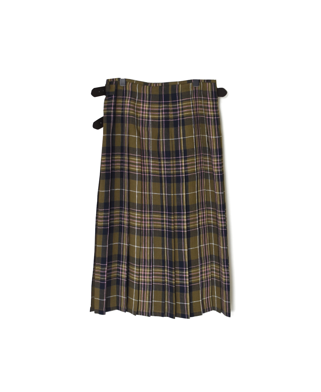 NOD0901 (スカート) IRISH LINEN LOW WAIST PLEATS WRAP SKIRT