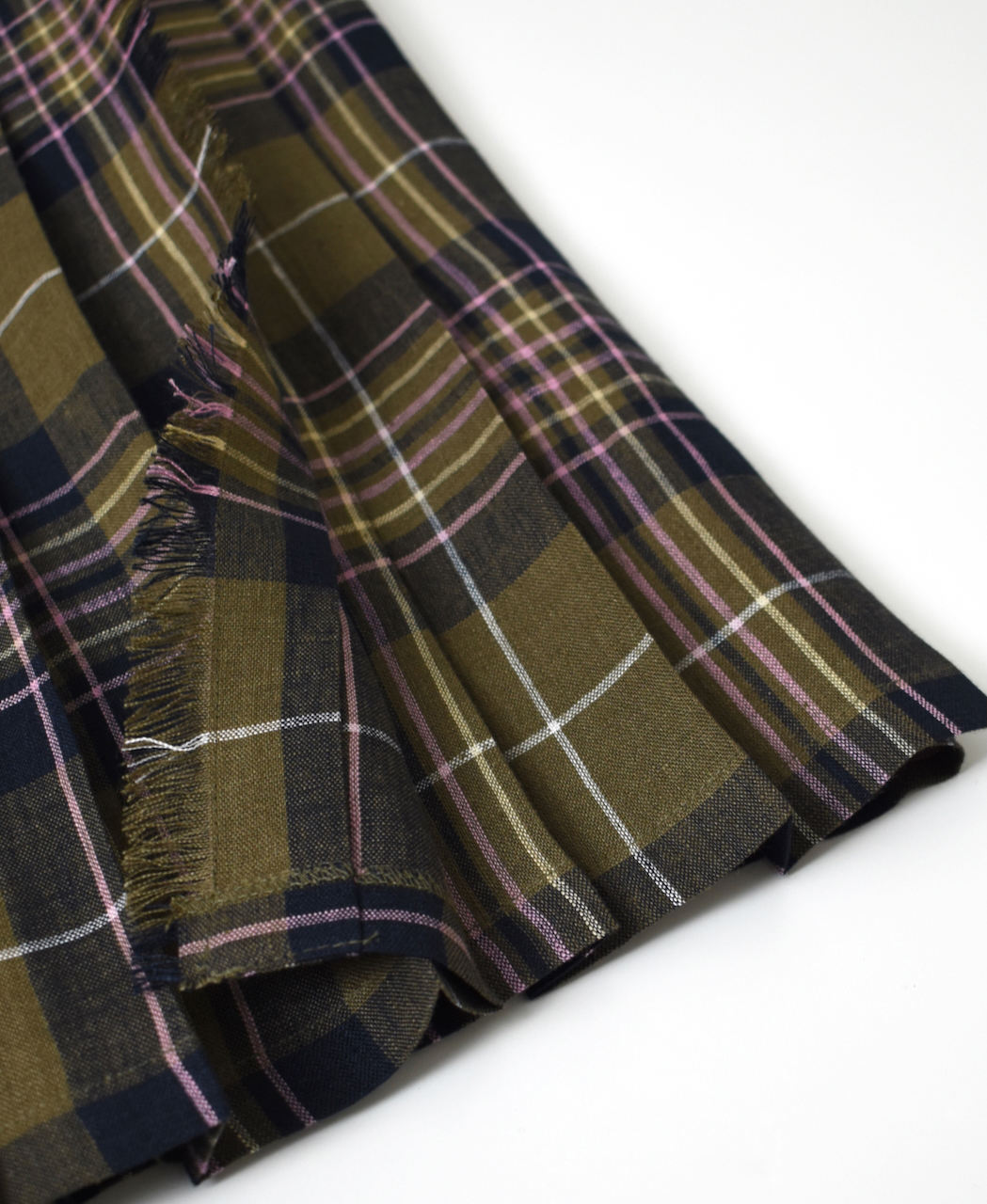 NOD0901 (スカート) IRISH LINEN LOW WAIST PLEATS WRAP SKIRT