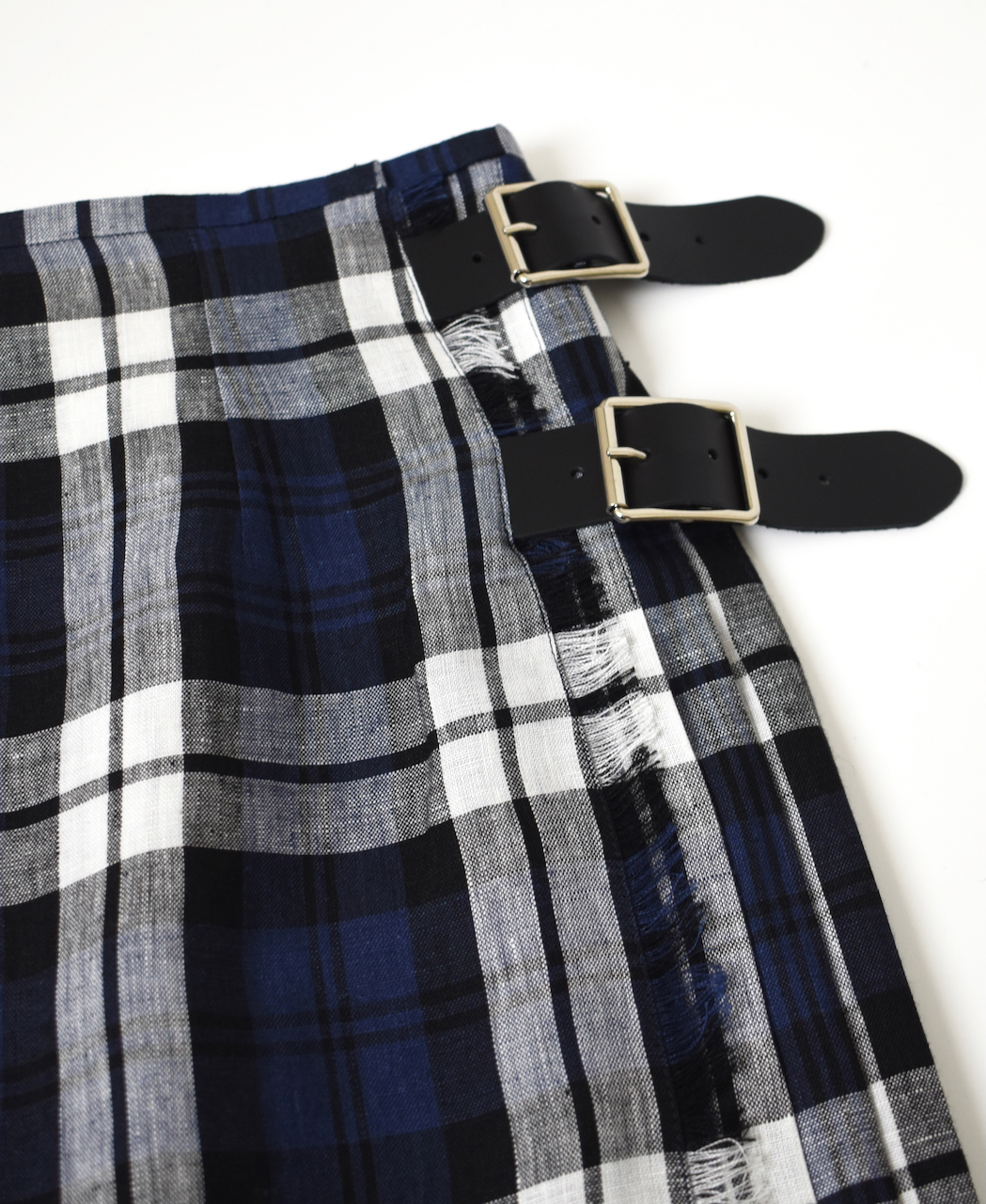 NOD2601(スカート) IRISH LINEN LOW WAIST ACCORDION LONG SKIRT