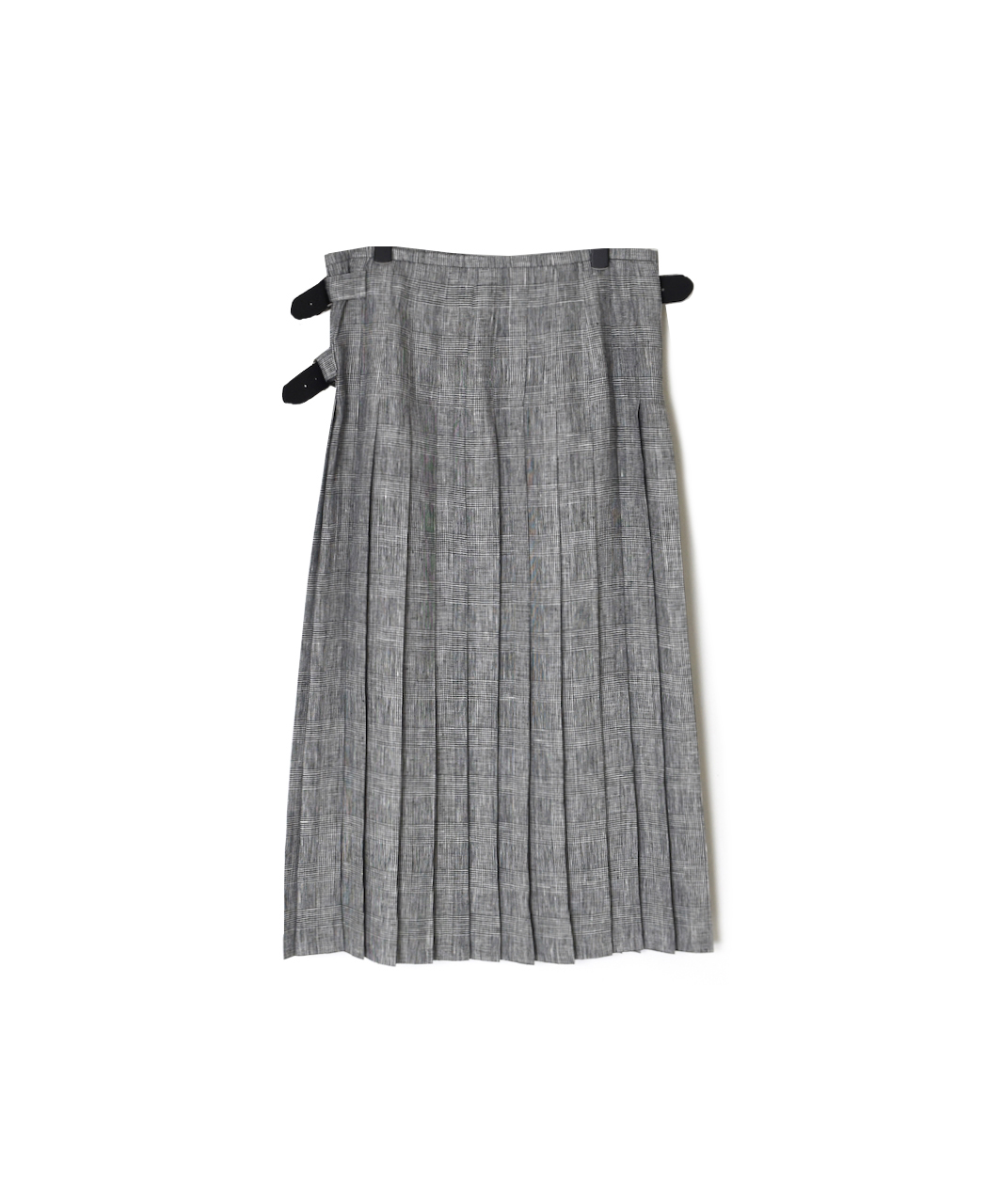 NOD2601(スカート) IRISH LINEN LOW WAIST ACCORDION LONG SKIRT