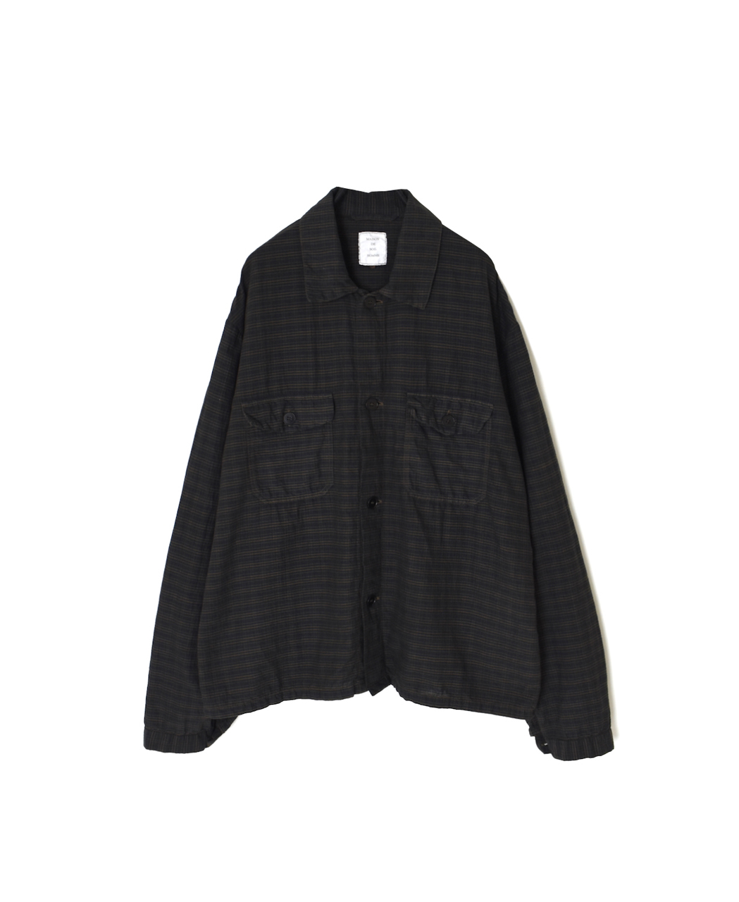 IMDSH2531CCD(ジャケット) HANDWOVEN COTTON CHECK(OVERDYE) WORK JACKET