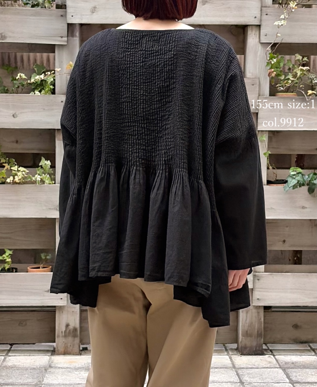 NMDS26231D(シャツ) 80s ORGANIC MICRO CHECK OVERDYE MINI PINTUCK PULLOVER