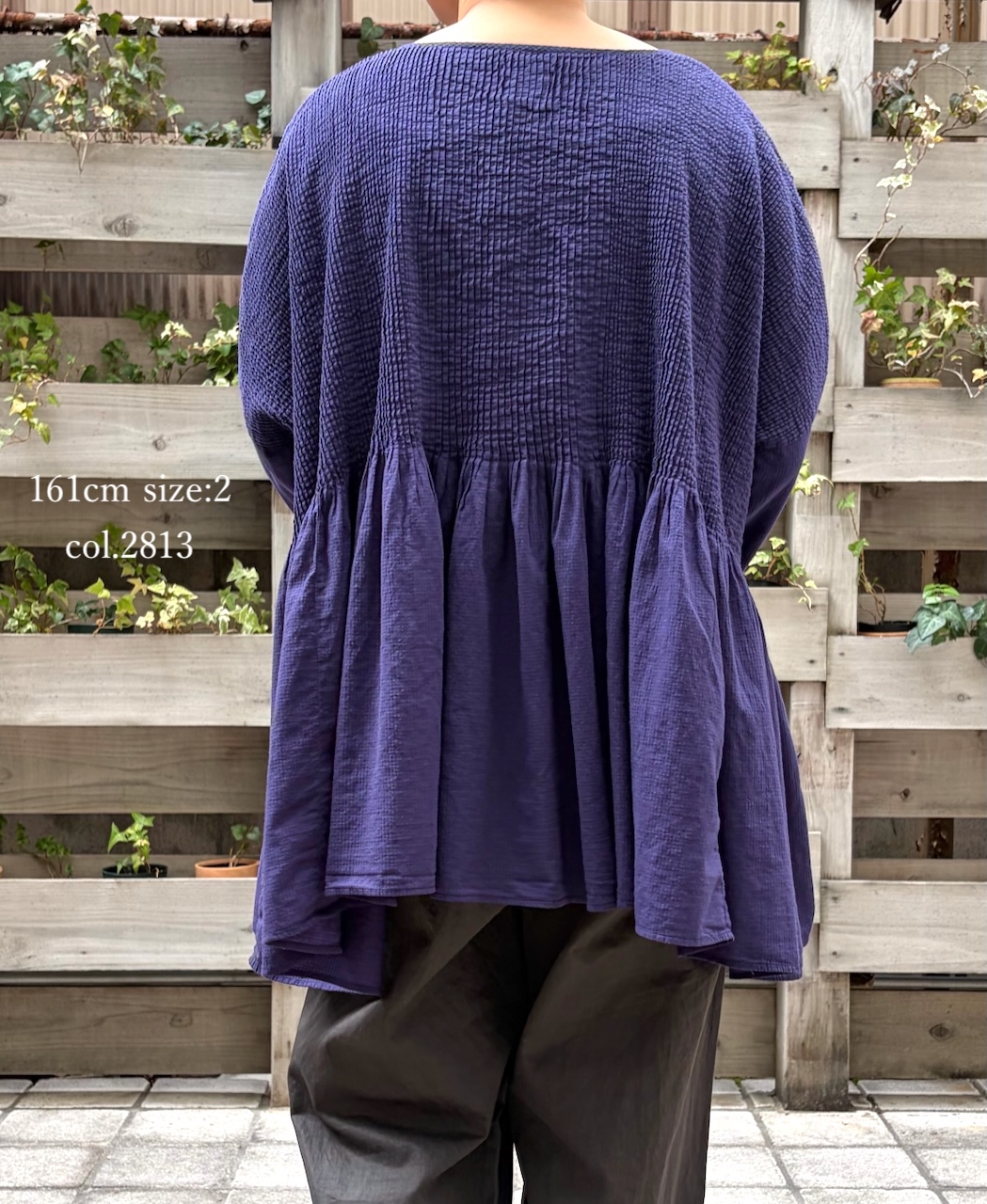 NMDS26231D(シャツ) 80s ORGANIC MICRO CHECK OVERDYE MINI PINTUCK PULLOVER