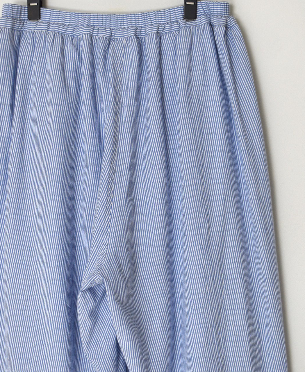INAM2505S(パンツ) SEERSUCKER STRIPE WASH GATHERED EASY PANTS WITH LINING
