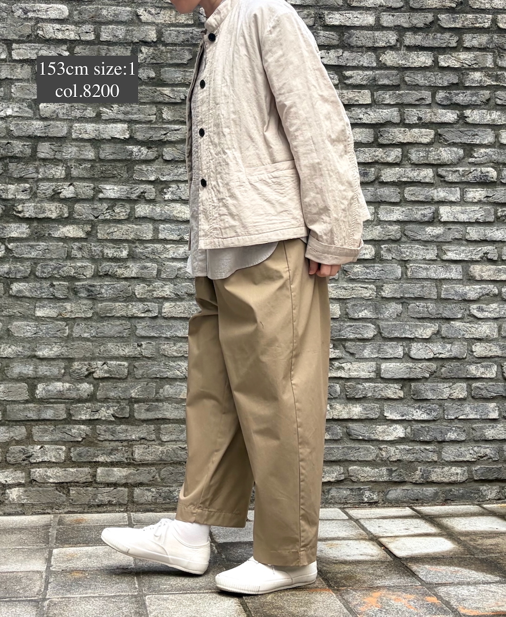 NMDS26211(ジャケット) 60s STITCHED ORGANIC CAMBRIC STAND COLLAR FLY FRONT JACKET