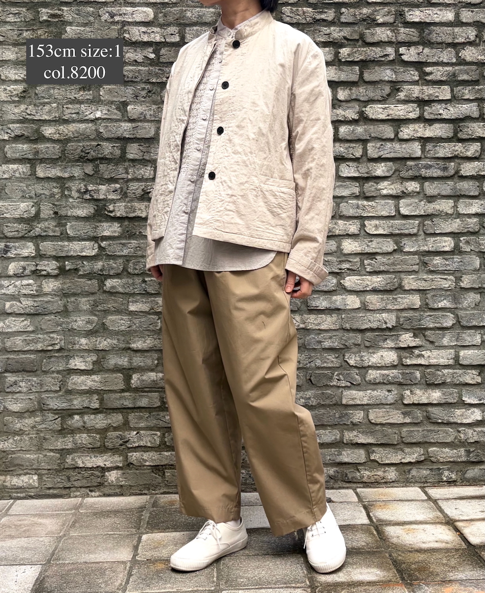 NMDS26211(ジャケット) 60s STITCHED ORGANIC CAMBRIC STAND COLLAR FLY FRONT JACKET