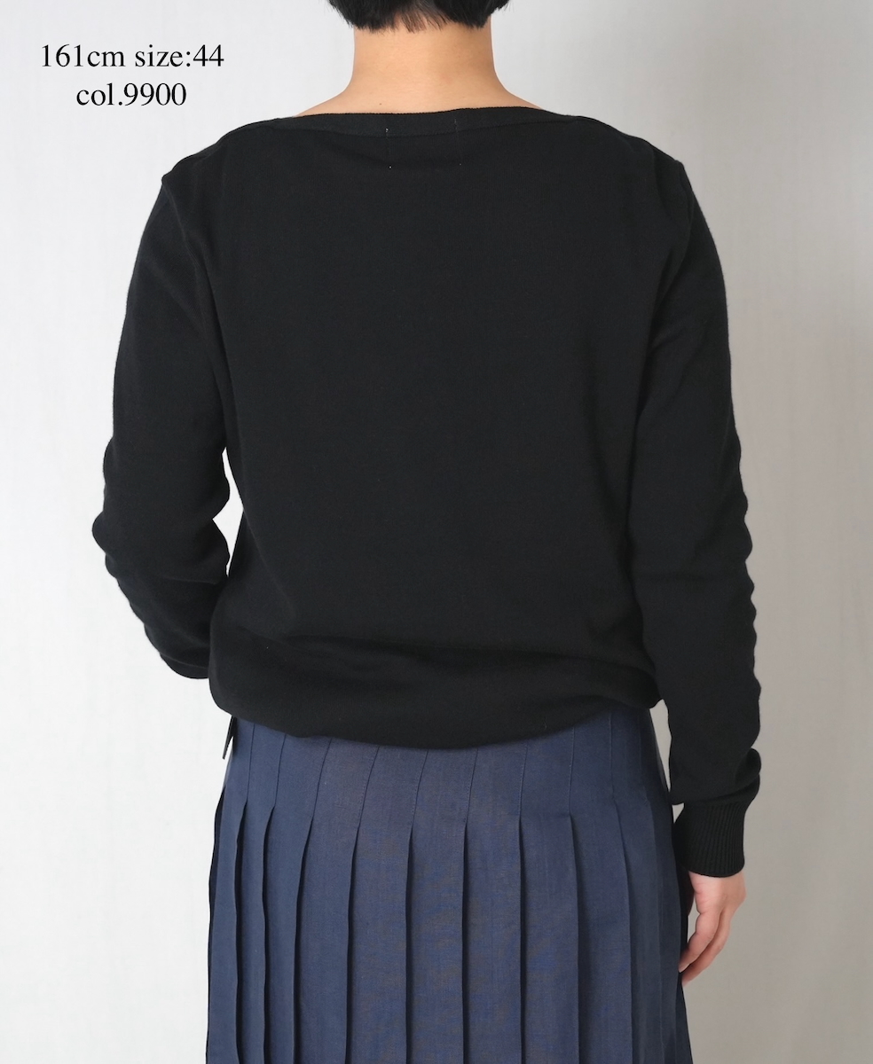 CHT2601(ニット) LONG SLEEVE BOAT NECK PULLOVER