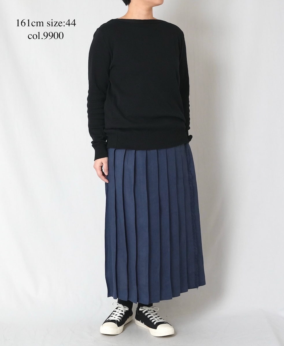 CHT2601(ニット) LONG SLEEVE BOAT NECK PULLOVER