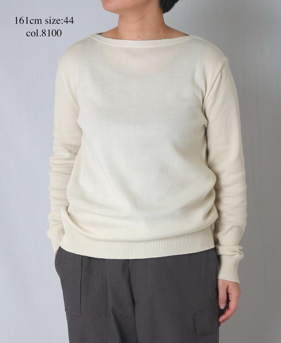 CHT2601(ニット) LONG SLEEVE BOAT NECK PULLOVER