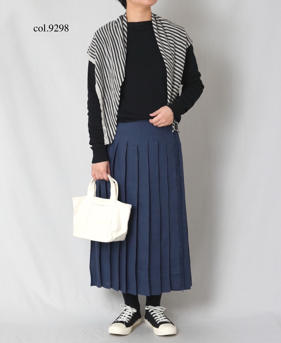 CLNAM2402S(スカーフ) COTTON STRIPE TRIANGLE SCARF