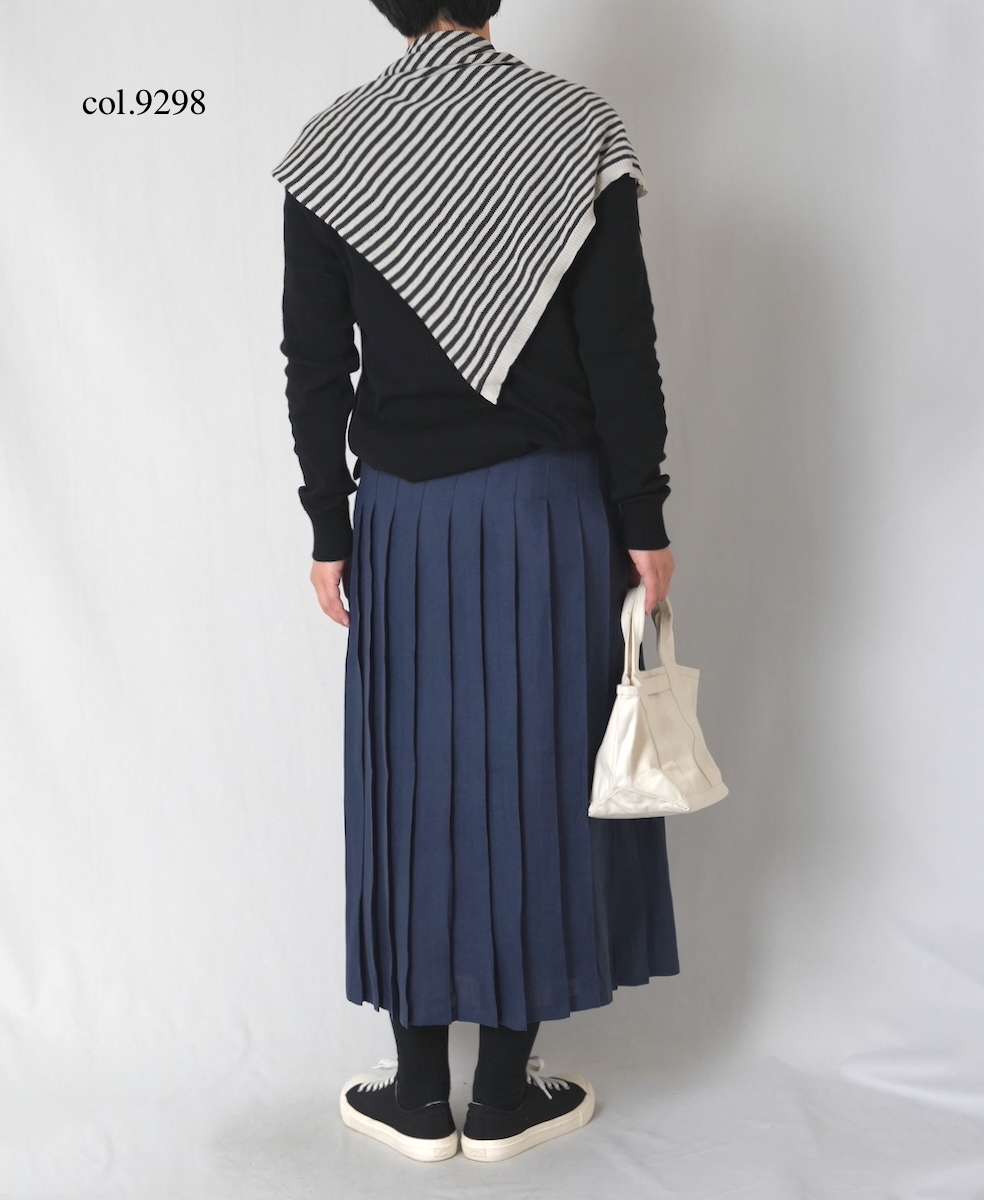 CLNAM2402S(スカーフ) COTTON STRIPE TRIANGLE SCARF