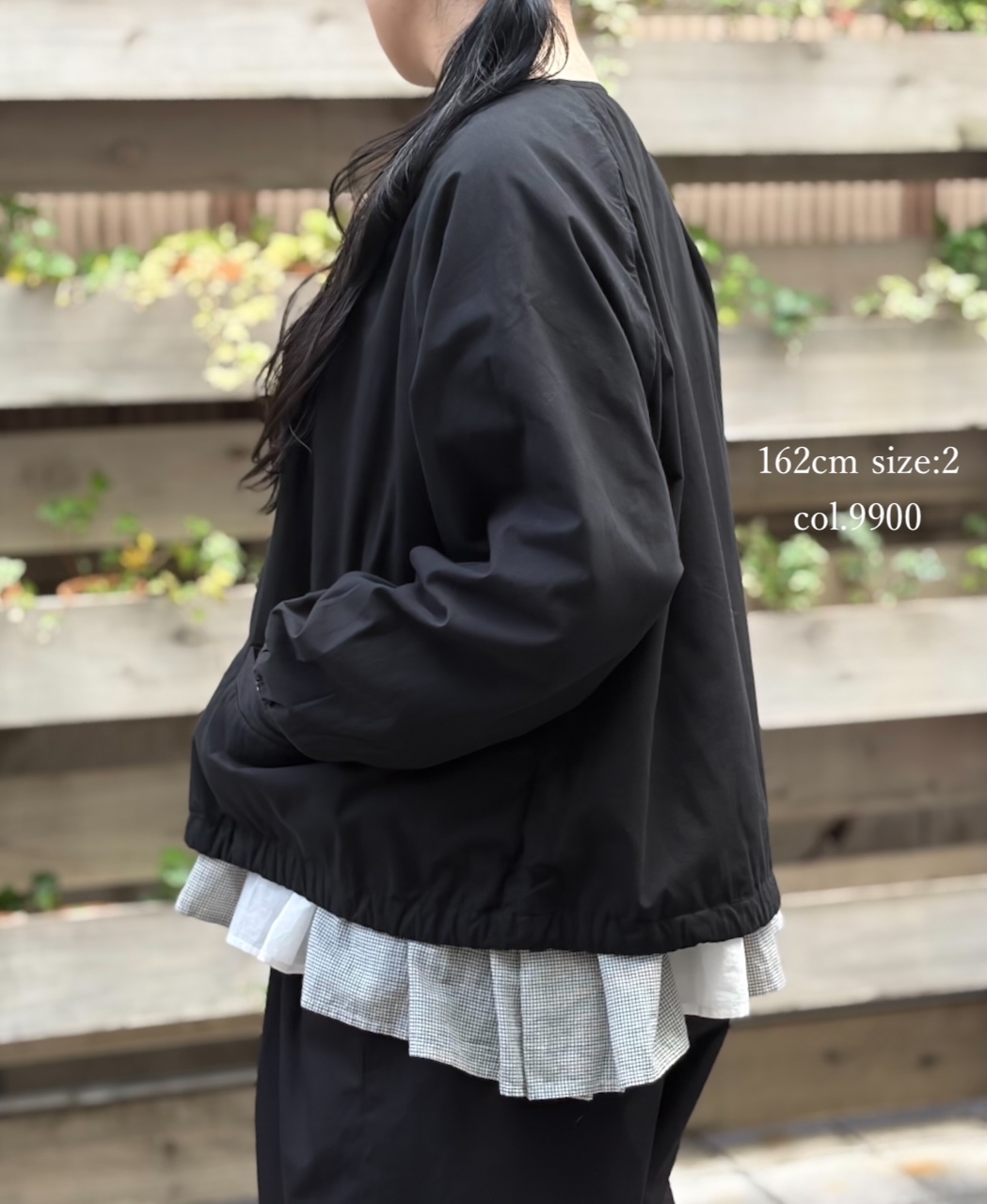 NMDS24633D(ジャケット) 40s ORGANIC POPLIN(OVERDYE) RAGLAN STRING JACKET