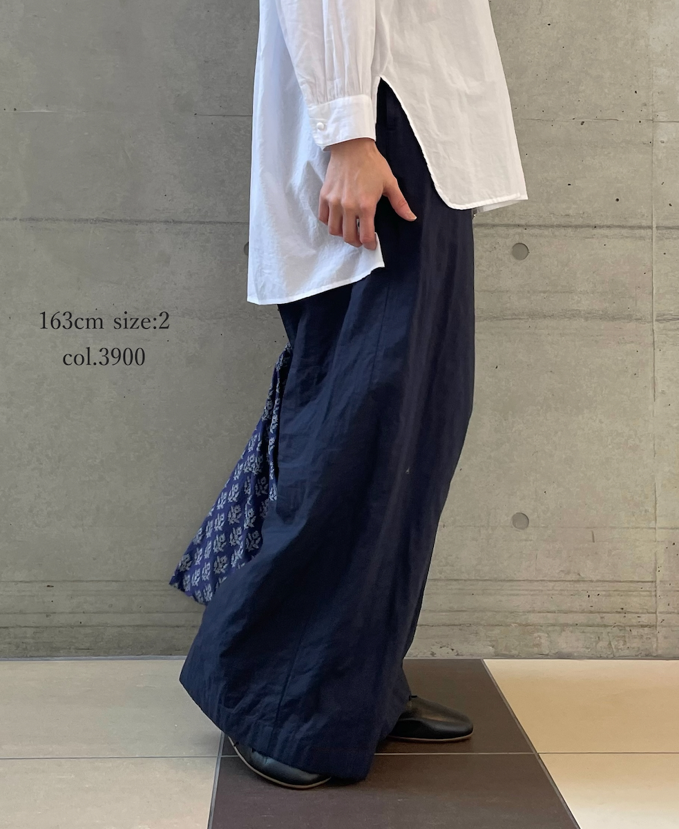 NMDS26212(パンツ) 60s STITCHED ORGANIC CAMBRIC WIDE PANTS
