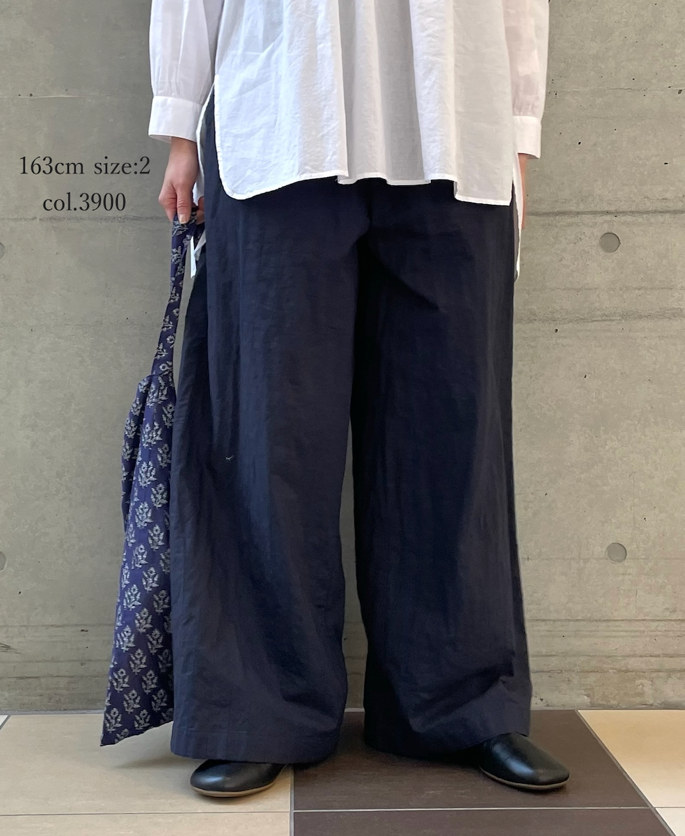 NMDS26212(パンツ) 60s STITCHED ORGANIC CAMBRIC WIDE PANTS