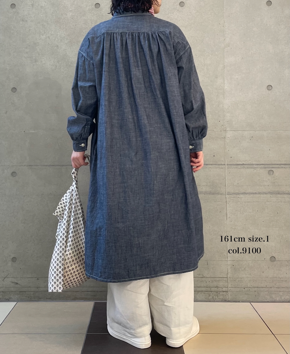 GNMDS2502FL(パンツ) 40s FRENCH LINEN DYED CANVAS 2TUCK WIDE EASY PANTS