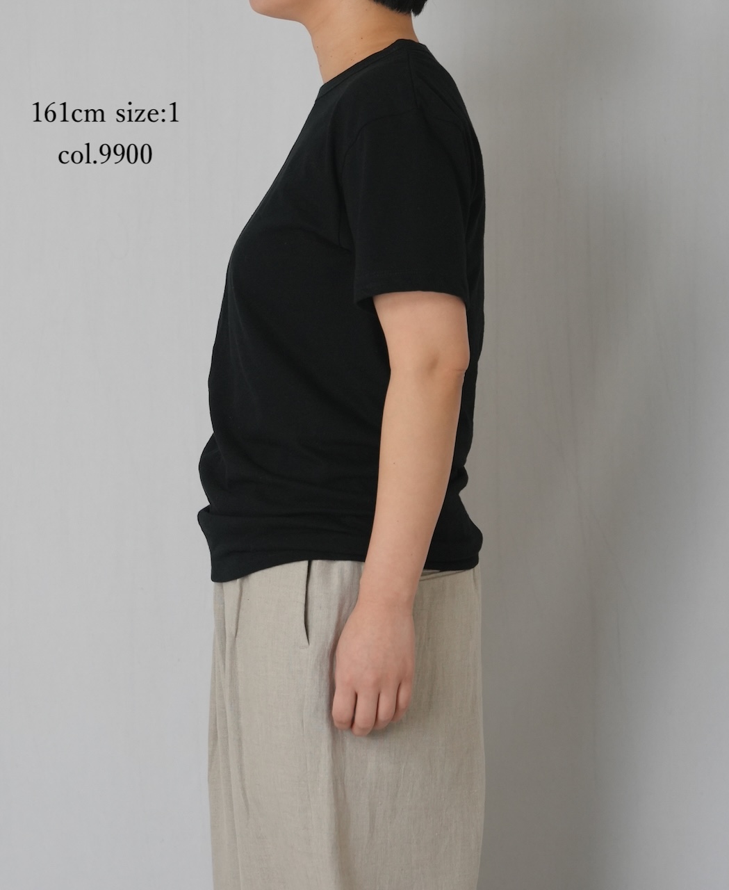 GMDSH2621(Tシャツ) COTTON/LINEN SINGLE JERSEY CREW NECK T-SHIRTS