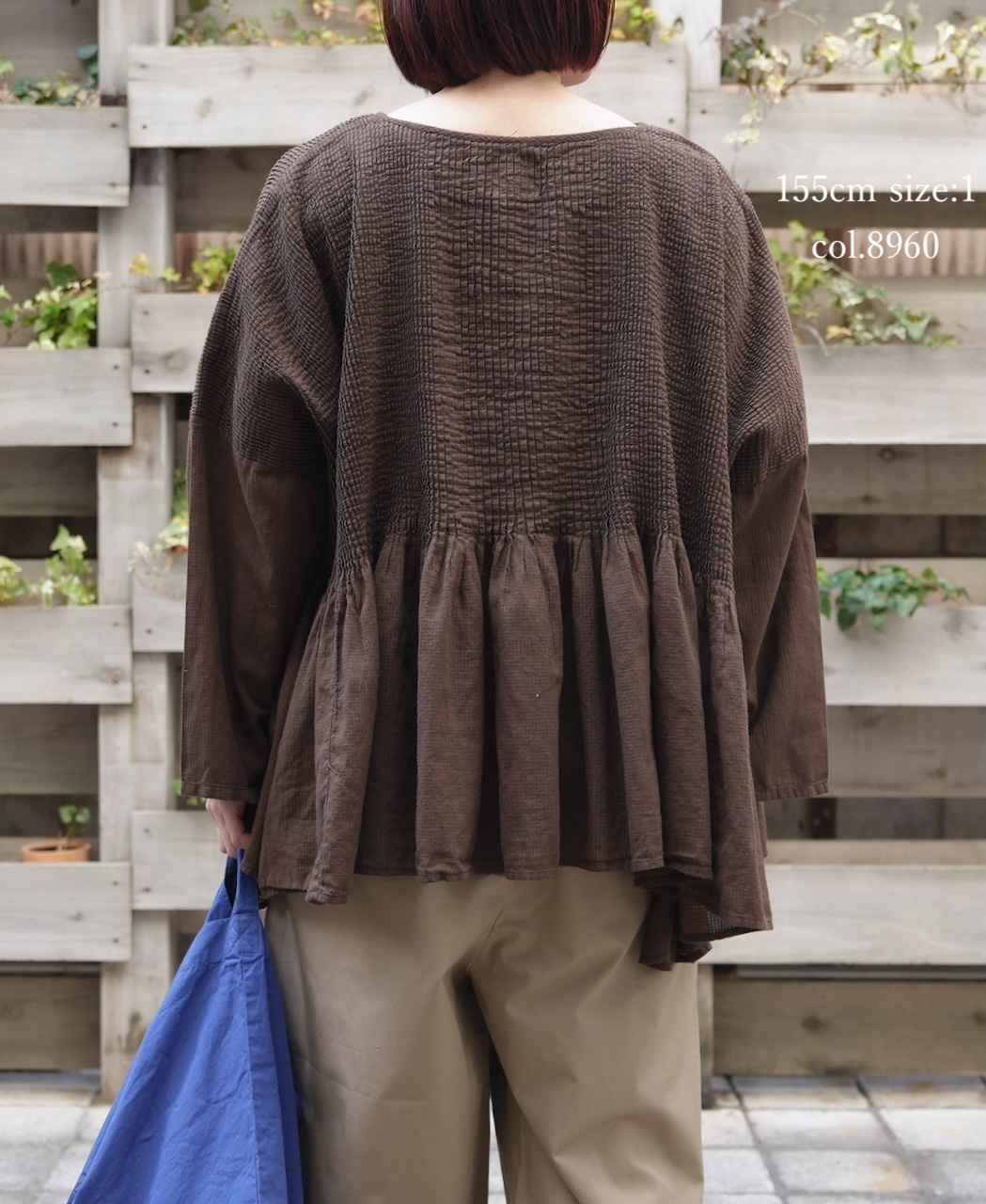 NMDS26231D(シャツ) 80s ORGANIC MICRO CHECK OVERDYE MINI PINTUCK PULLOVER