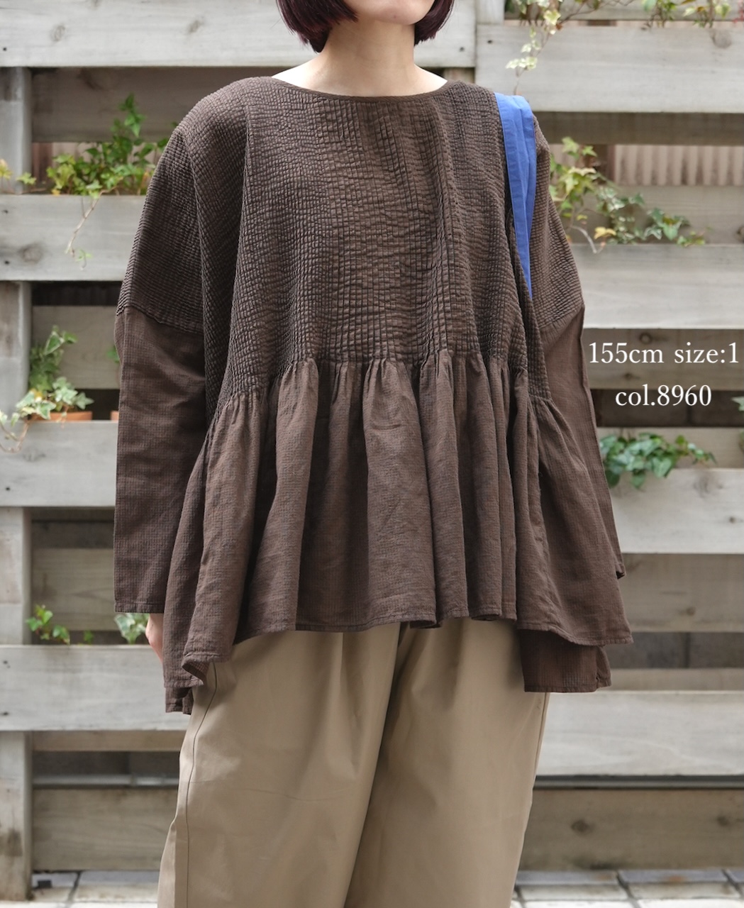 NMDS26231D(シャツ) 80s ORGANIC MICRO CHECK OVERDYE MINI PINTUCK PULLOVER