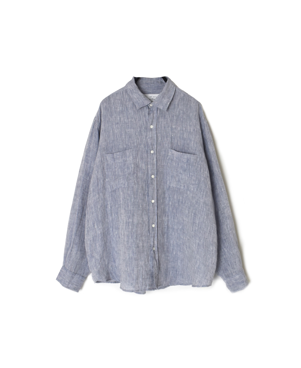 NVL1861LW(シャツ) 60s LINEN CHAMBRAY REGULAR COLLAR L/SH OVERSIZED SHIRT