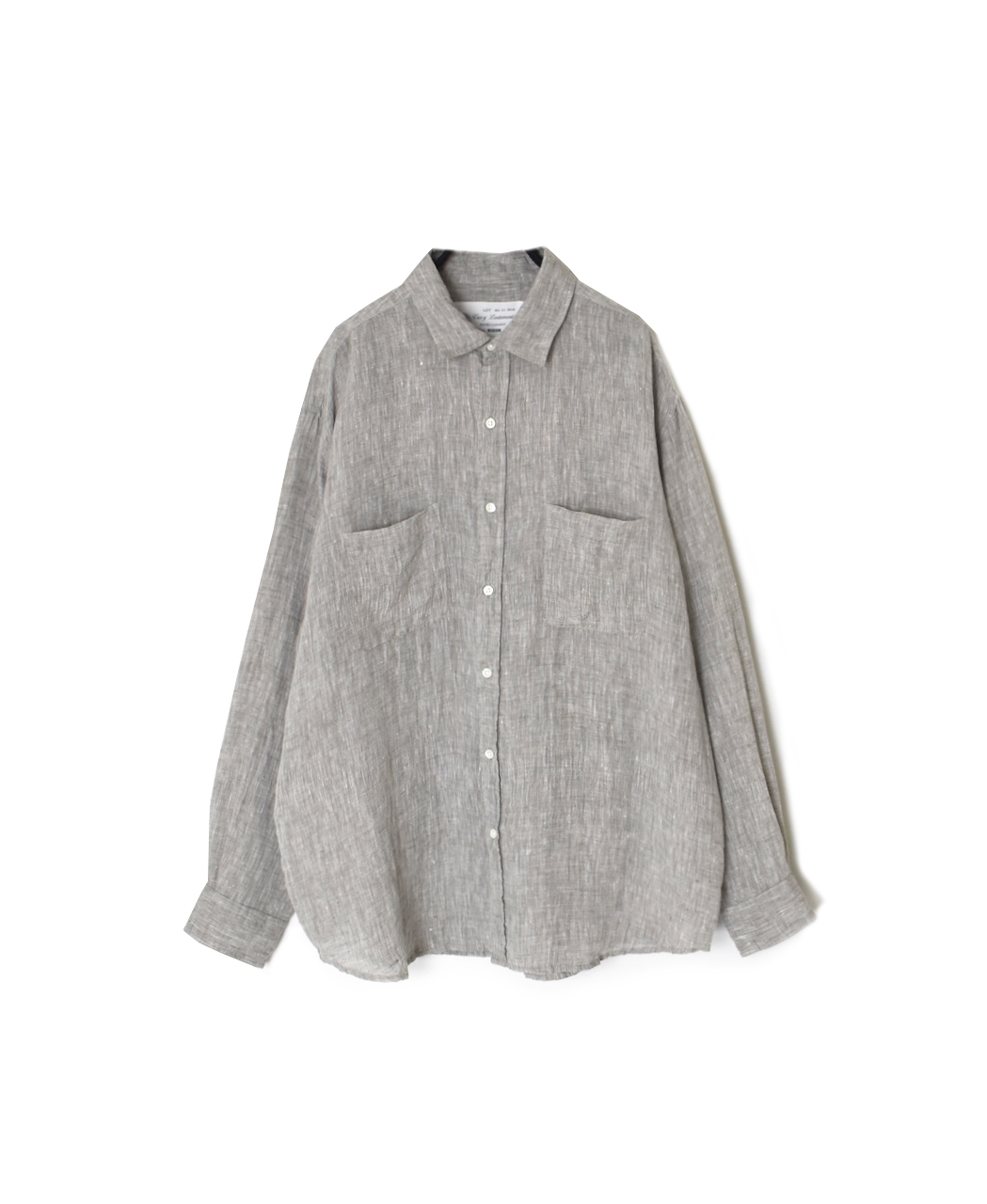 NVL1861LW(シャツ) 60s LINEN CHAMBRAY REGULAR COLLAR L/SH OVERSIZED SHIRT