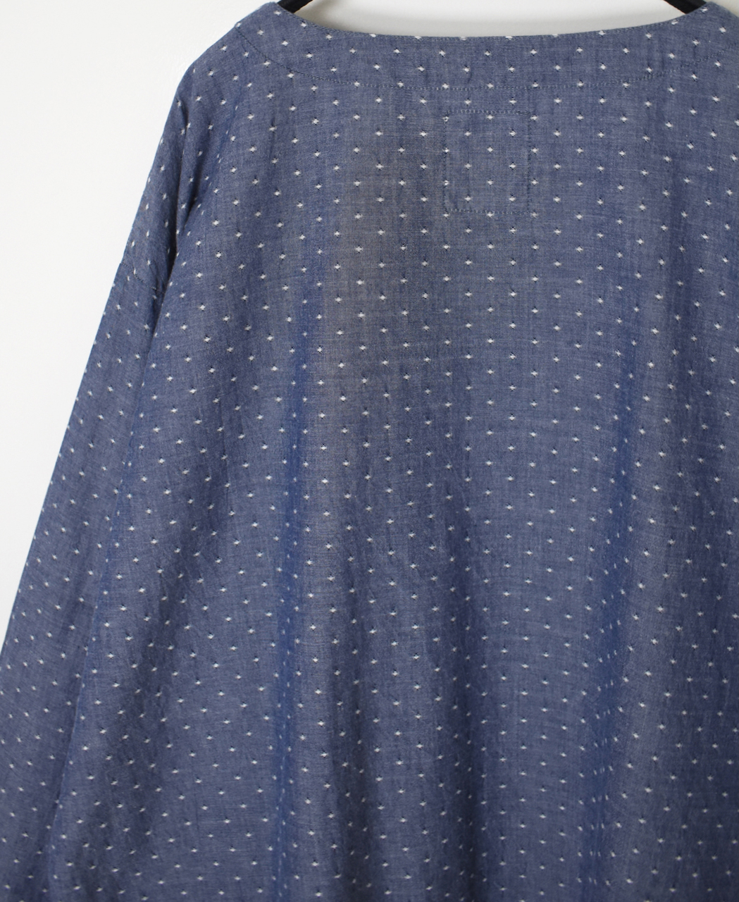 INAM2623CB(スモック)  DOBIE CHAMBRAY WASH BOAT NECK SMOCK